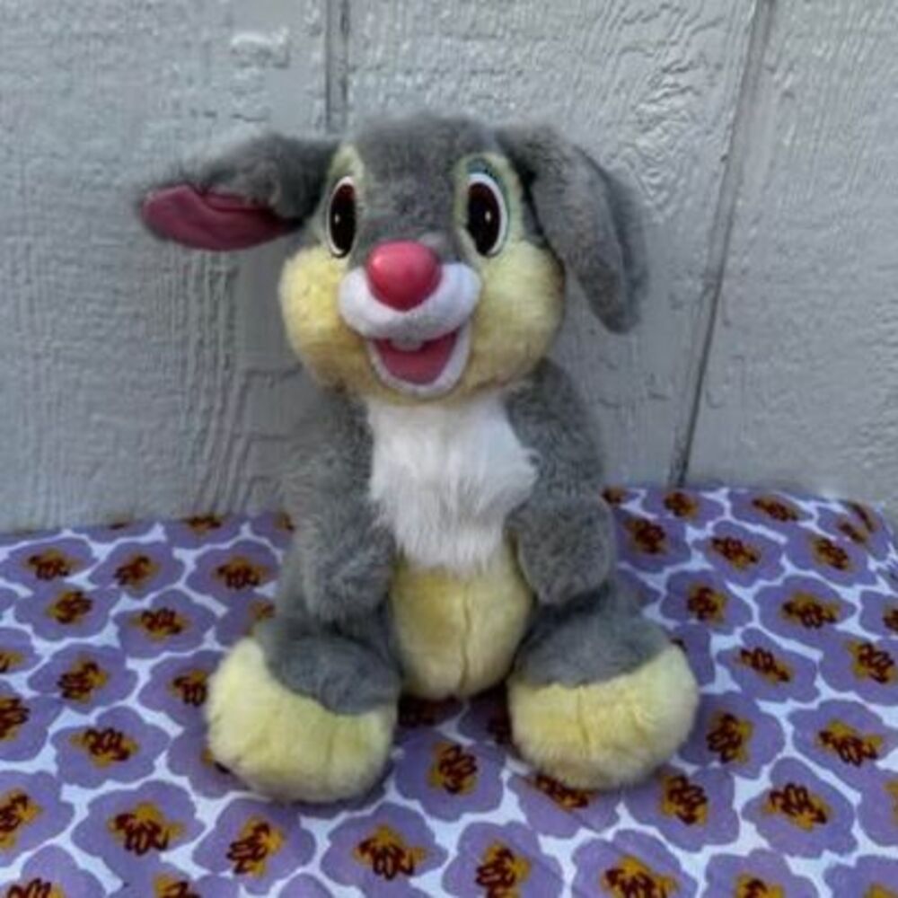 Vintage 1992 Thumper Plush Disney 11” Mattel Rabbit from Bambi